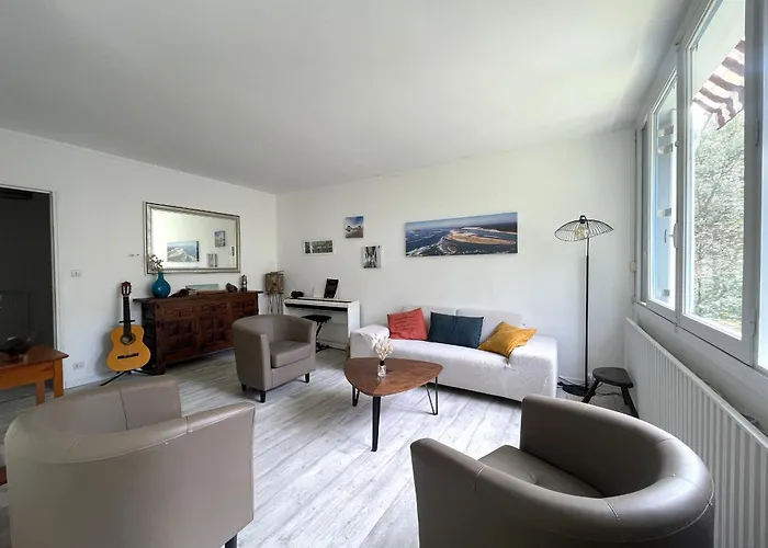 펜션 Maison Familiale A : 3 Chambres, Jardin Sous Les Pins, Wifi Fibre, Proche Et Centre - Fr-1-420-145 아르카숑